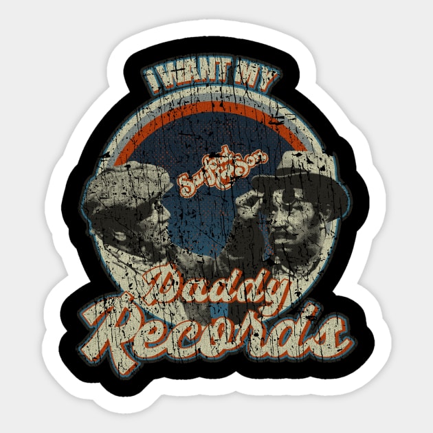 Fredd I Want My Daddy Records 70s - VINTAGE RETRO STYLE Sticker by lekhartimah